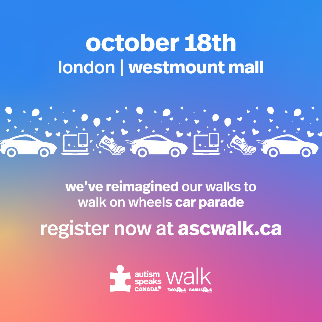 Autism Speaks Canada Walk on Wheels Car Parade Logo